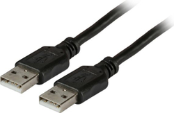 Fotoja e Kabllo EFB USB USB-A - USB-A, 3m, e zezë