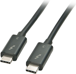 Fotoja e Kabllo Lindy USB-C - USB-C, 0.5m, e zezë