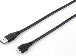 Fotoja e Kabllo USB Equip Micro B USB 3.0, 1.8m (128397), e zezë