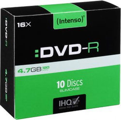 Fotoja e Disk DVD-R Intenso, 4.7 GB, 16x, 10 copë