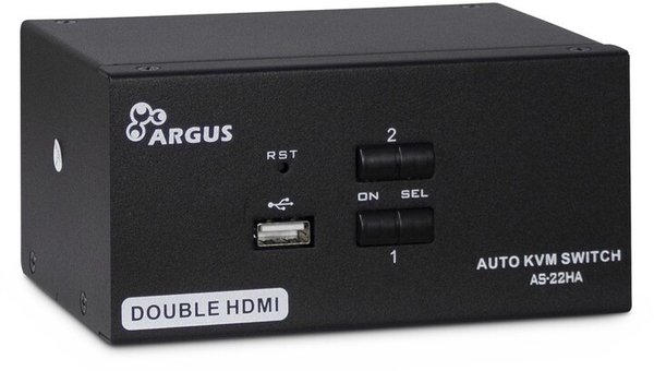 Fotoja e Switch KVM  INTER-TECH AS-22HA, 2-porte, HDMI