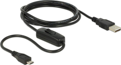 Fotoja e Kabllo Delock USB-A në microUSB, 1.5 m, e zezë