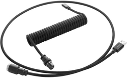 Fotoja e Kabllo spirale CableMod Pro, USB-C/USB-A, 1,5m, e zezë