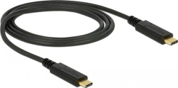 Fotoja e Kabllo Delock USB-C në USB-C, 1m, e zezë