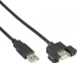 Fotoja e Kabllo InLine USB A - USB A 33440E, 0.6m, e zezë, Picture 1