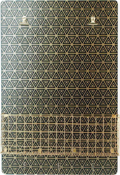 Fotoja e Tabelë me një raft Affek Design Ara, 40 x 6 x 60 cm, e zezë/artë