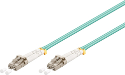 Fotoja e Kabllo patchcord Wentronic, me fibër optike LC-LC, OM3, 50/125 µm, 5m, e kaltër