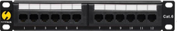 Fotoja e Panel i rrjetit NetRack 10" 12-Port Cat. 6 UTP (104-16)