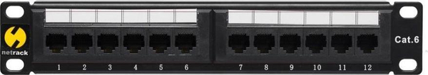 Fotoja e Panel i rrjetit NetRack 10" 12-Port Cat. 6 UTP (104-16)