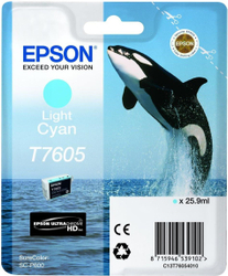 Fotoja e Bojë për printer Epson T7605 UltraChrome HD, 26.5ml, cyan
