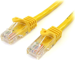 Fotoja e Kabllo rrjeti StarTech, 2 x RJ45, 1 m, e verdhë