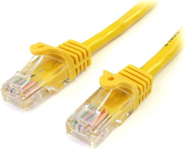 Fotoja e Kabllo rrjeti StarTech, 2 x RJ45, 1 m, e verdhë