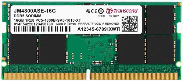Fotoja e Memorie Transcend 16GB DDR5 4800 CL40 SO-DIMM