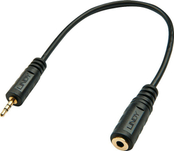 Fotoja e Kabllo Lindy Jack, 2,5 mm / 3,5 mm, 0,2 m, e zezë