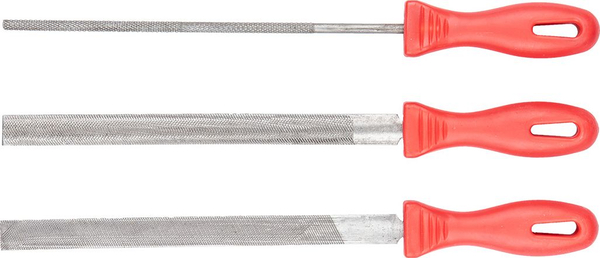 Fotoja e Set lima metalike Top Tools, 3 copë, të kuqe