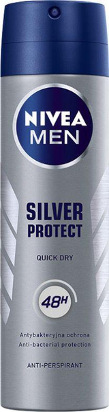 Fotoja e Deodorant për meshkuj Nivea Silver Protect Dynamic Power, 150ml, i hirtë
