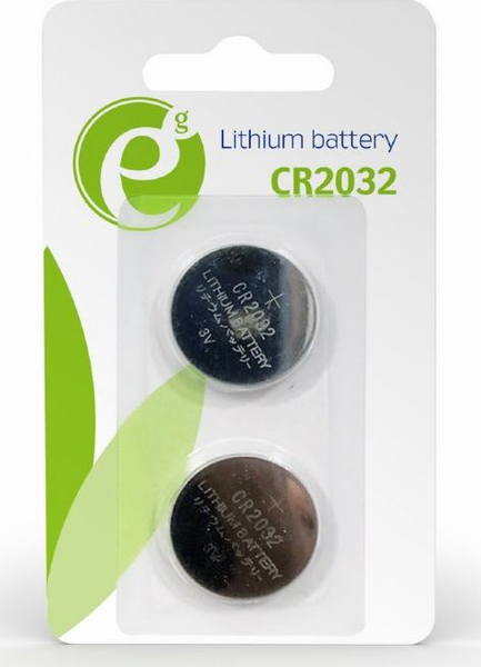 Fotoja e Set i baterive Gembird Energenie CR2032, 220mAh, 2 copë