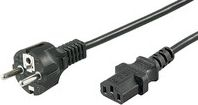 Fotoja e Kabllo për energji MicroConnect CEE 7/7 - C13, 1.8m, e zezë