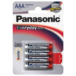 Fotoja e Bateri Panasonic Everyday, AAA R03, 1.5 V, 4 copë