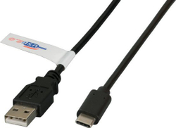 Fotoja e Kabllo USB EFB USB-A - USB-C, 0.5m, e zezë