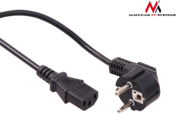 Fotoja e Kabllo energjie Maclean MCTV-801 3-pin 5m EU plug, e zezë