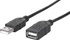 Fotoja e Përshtatës Manhattan USB A - USB A 322904, 0.5m, i zi, Picture 1