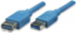 Fotoja e Kabllo Techly USB-A në USB-A, 0.5 m, e kaltër, Picture 1