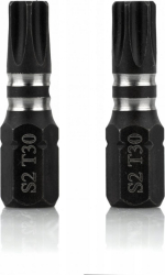 Fotoja e Majë për Turjelë Smart Impact Bit Torx T30, 25mm, 2 copë, e zezë