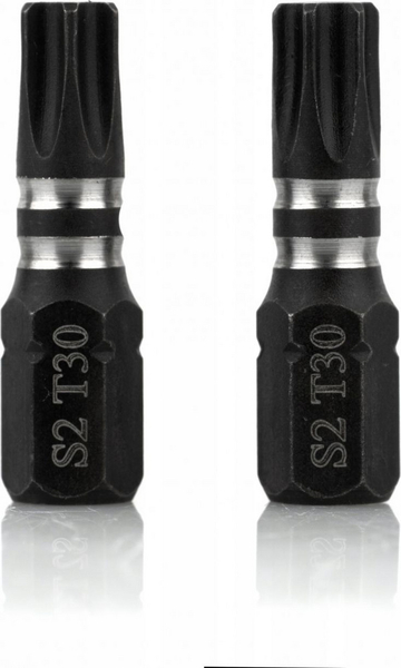 Fotoja e Majë për Turjelë Smart Impact Bit Torx T30, 25mm, 2 copë, e zezë