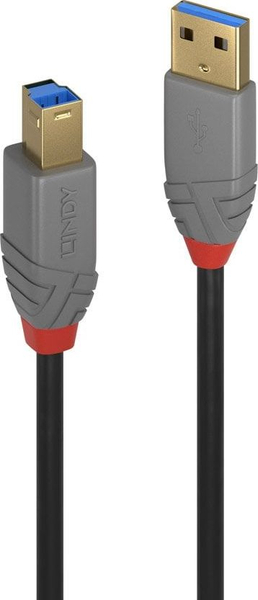 Fotoja e Kabllo Lindy USB-A - USB-B, 1m, e zezë