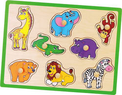 Fotoja e Puzzle Viga: Zoo (0938), 9 elemente