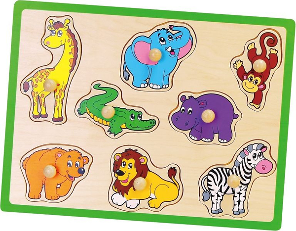 Fotoja e Puzzle Viga: Zoo (0938), 9 elemente