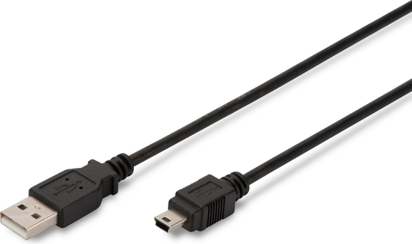 Fotoja e Kabllo Digitus USB A - micro-B, 3m, e zezë