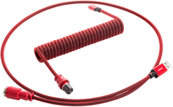 Fotoja e Kabllo CableMod Pro Coiled, USB-C/USB-A, 1,5m, e kuqe