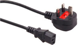 Fotoja e Kabllo e energjisë Maclean 3 pin, GB plug, 3m, e zezë