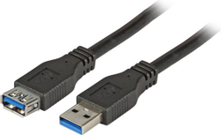 Fotoja e Kabllo USB EFB, 2 x USB-A, 3 m, e zezë