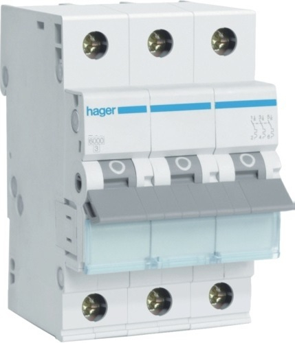 Fotoja e Ndërprerës qarku Hager 3P B, 32A, 6kA AC MBN332E