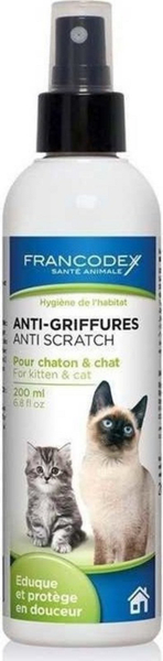 Fotoja e Sprej kundër gërvishtjeve nga macet Francodex, 200 ml