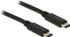Fotoja e Kabllo Delock USB C - USB C 83672, 0.5 metra, e zezë, Picture 1