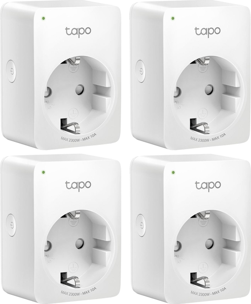 Fotoja e Priza smart TP-LINK TAPO P100 SMART PLUG WI-FI, 4 copë