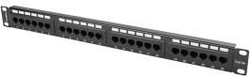 Fotoja e Panel serveri Lanberg PPU5-1024-B, 1U, 19", 24x RJ-45, i zi