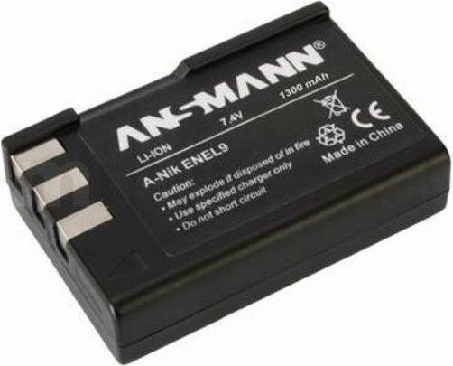 Fotoja e Bateri për kamerë Ansmann A-Nik EN EL 9 neue Version, 1300 mAh