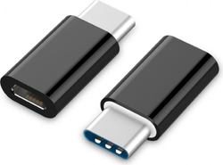 Fotoja e Adapter Gembird A-USB2-CMmF-01, USB- C në Micro-B, i zi