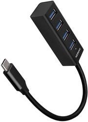 Fotoja e Mini Hub AXAGON USB-C 3.2 Gen1 - 4xUSB-A, 5Gbit/s, OTG, 20cm, i zi