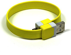 Fotoja e Kabllo USB USB-A - microUSB 0.25 m, e verdhë
