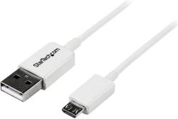Fotoja e Kabllo StarTech (USBPAUB2MW), USB-A në microUSB, 2m, e bardhë
