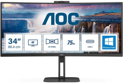 Fotoja e Monitor AOC CU34V5CW - LED, 34", UW-QHD, i zi