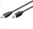 Fotoja e Kabllo MicroConnect USB-A në USB-B, 3m, e zezë, Picture 1
