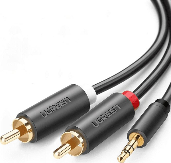 Fotoja e Kabllo Ugreen Jack 3.5mm - RCA (Cinch), 1.5m, e zezë