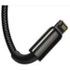 Fotoja e Kabllo karikuese BASEUS Superior 3në1, USB-A - USB-C / micro USB / Lightning, 1.5m, e zezë, Picture 9